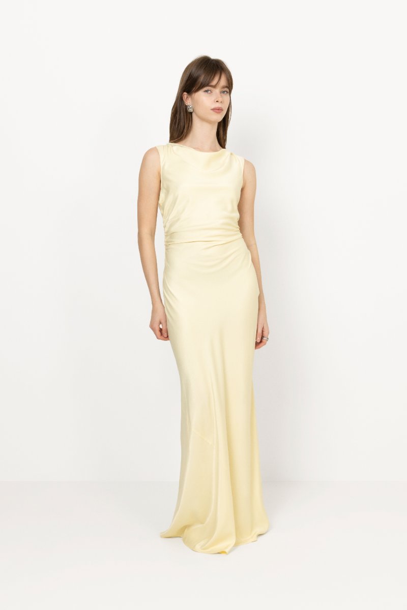Florentina Dress - Pastel Yellow