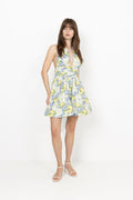 Liora Dress - Lemon Aop