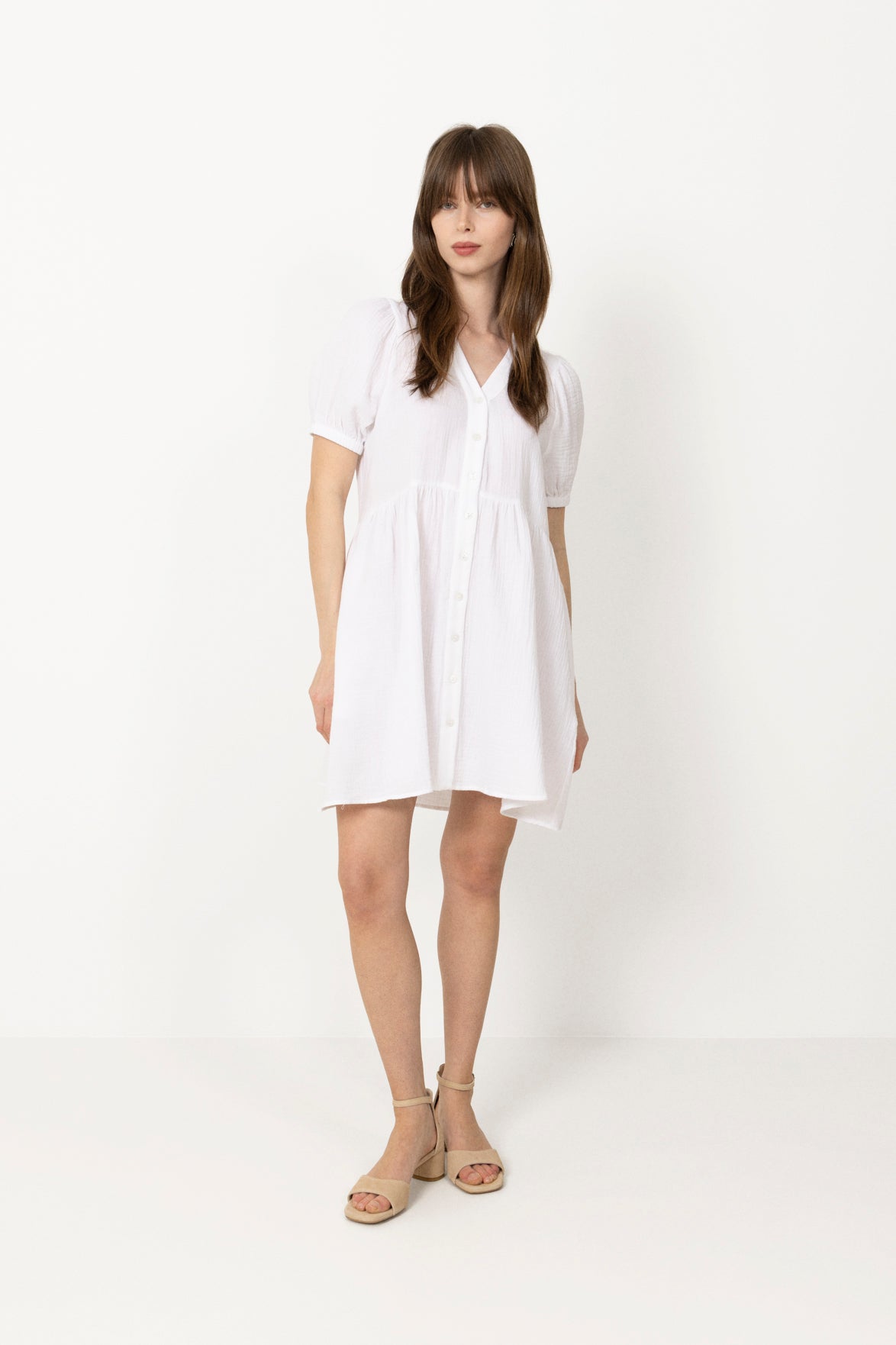 Leontine Dress - White