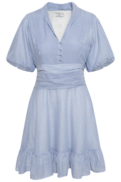 Papira Dress - Blue Stripes