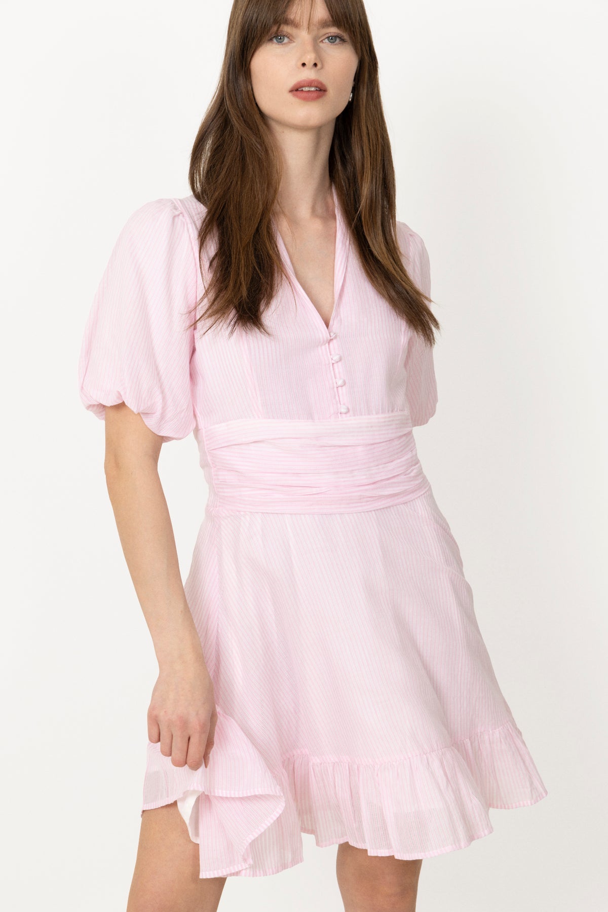 Papira Dress - Pink Stripes