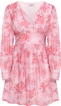 Sasha Dress - Pink Flower Aop