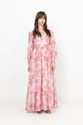 Livorno Dress - Pink Flower Aop