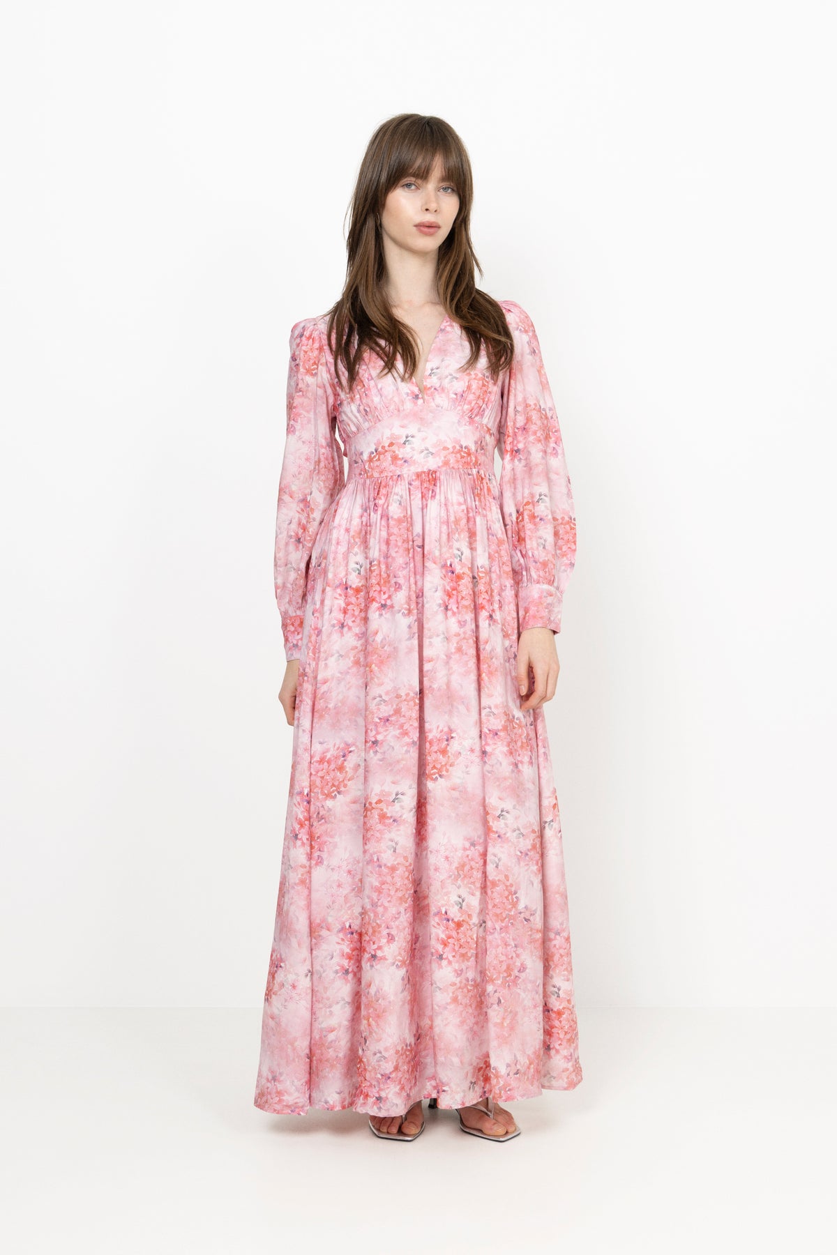 Livorno Dress - Pink Flower Aop