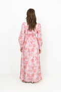 Livorno Dress - Pink Flower Aop