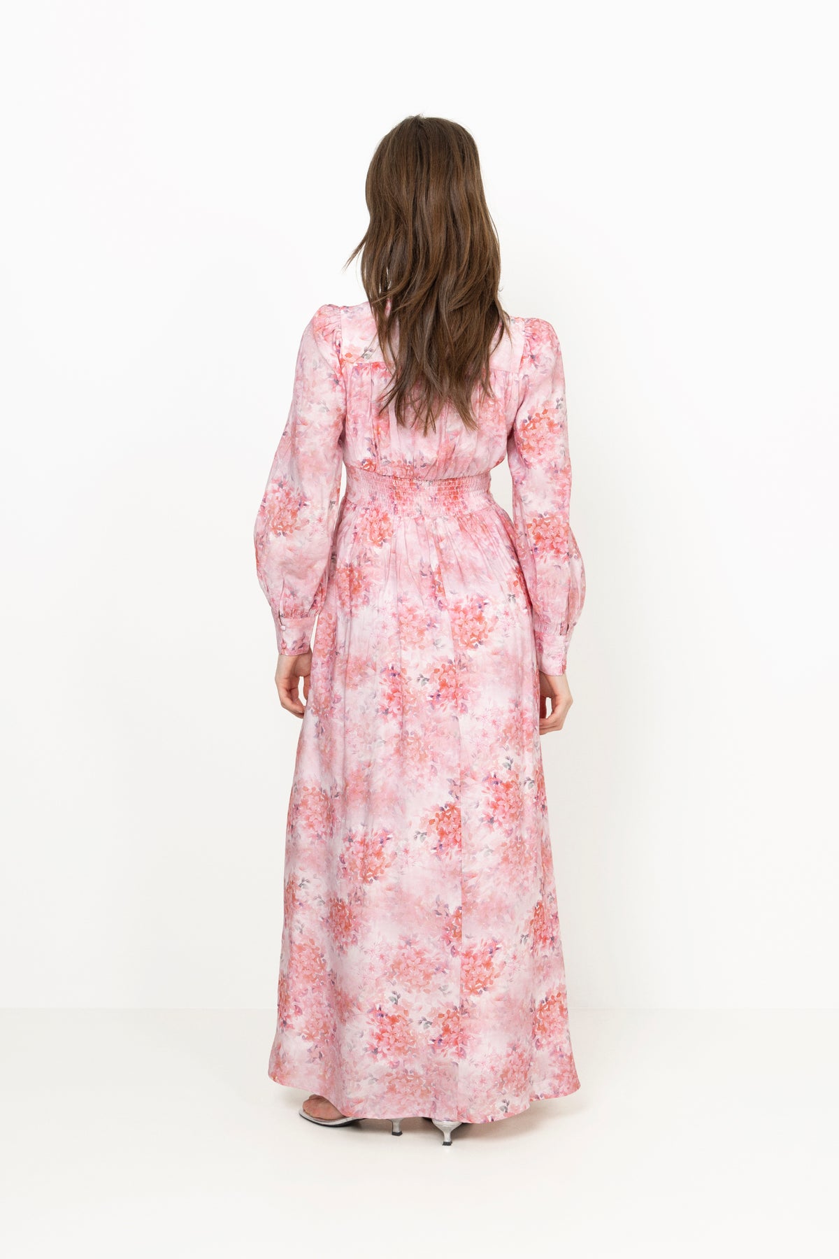 Livorno Dress - Pink Flower Aop