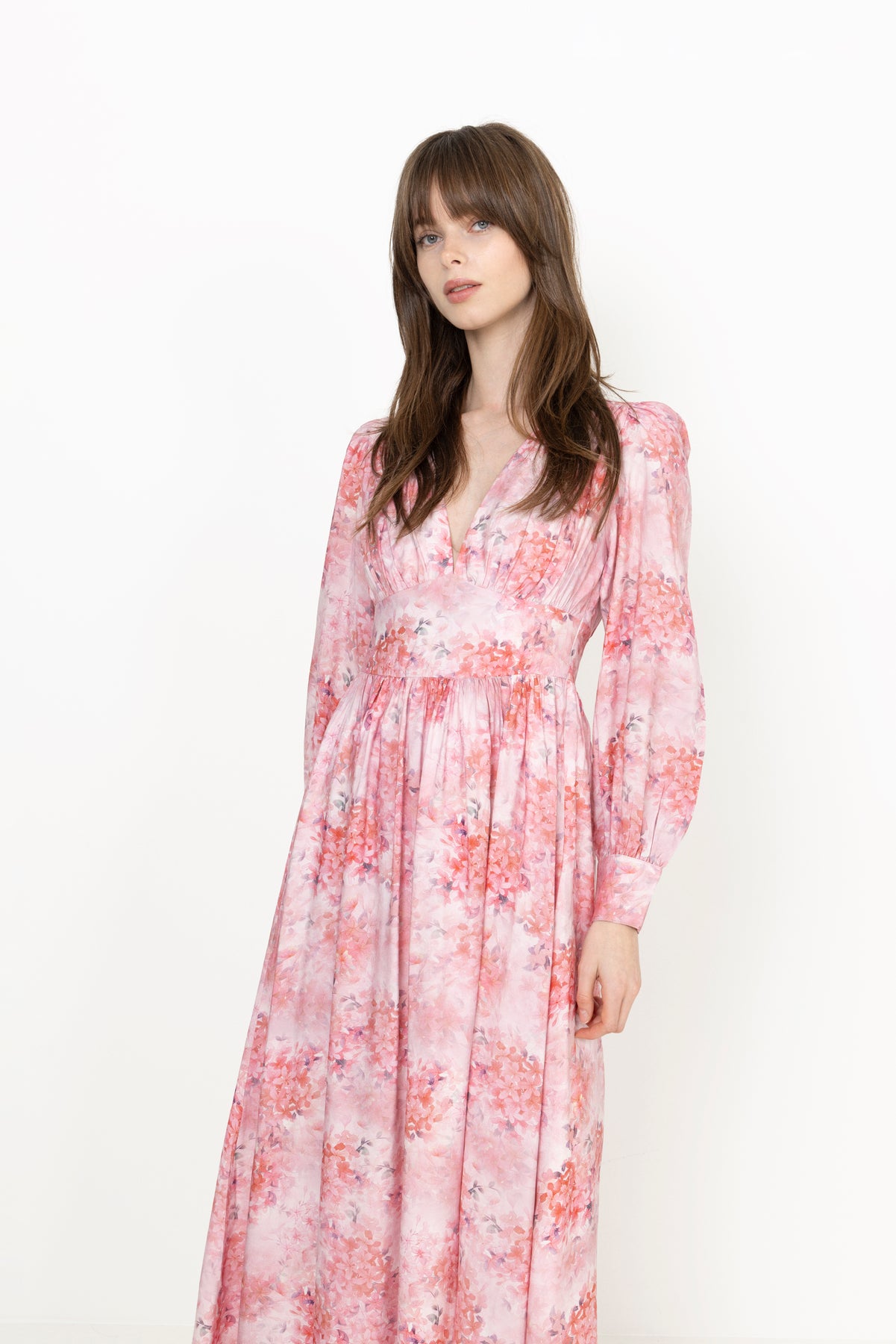 Livorno Dress - Pink Flower Aop
