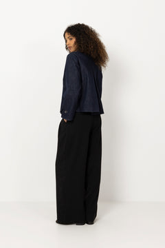 Cicely Trenchcoat - Dark Navy Denim