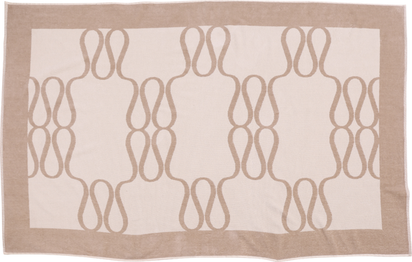 Monogram Jacquard Beach Towel - Light Taupe