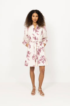 Avirapw Dr - Pink Shadow Flower Print