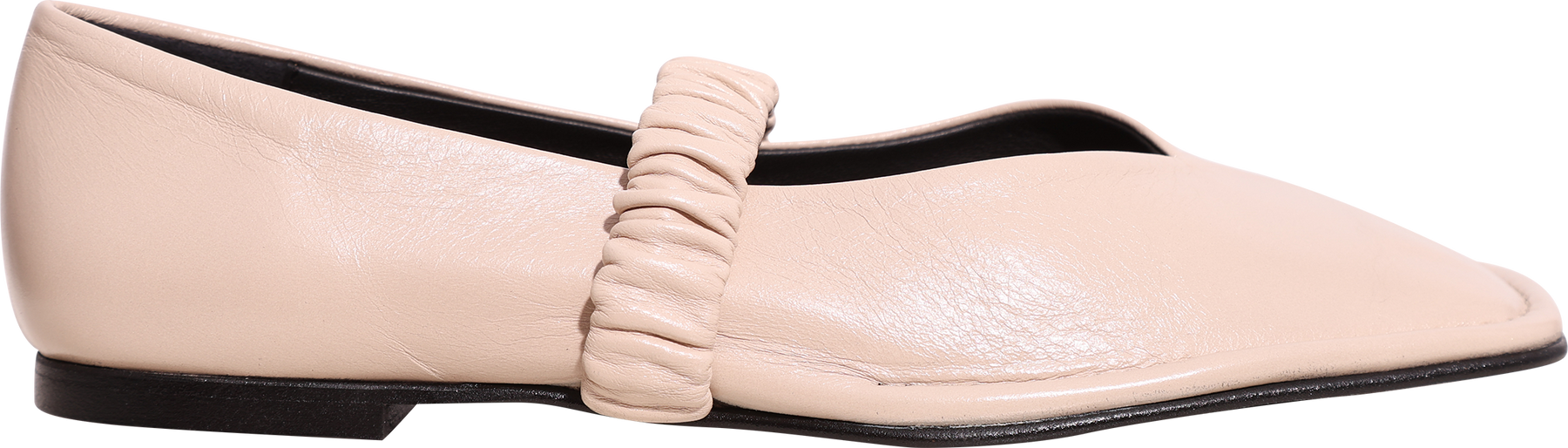 Lautan Leather Ballet Flats - Cream