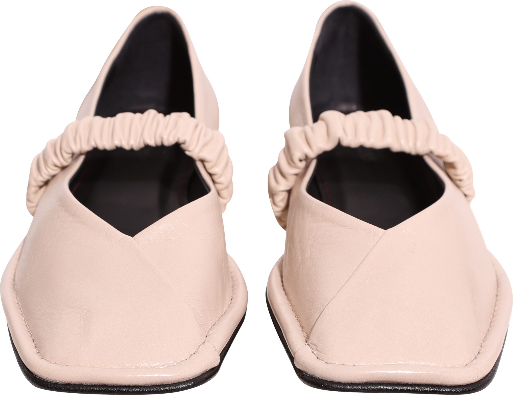 Lautan Leather Ballet Flats - Cream