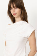 Molly Ss Top - Bright White
