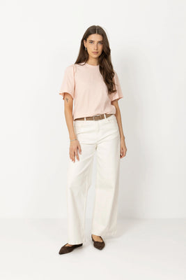Penelope 2/4 Ruffle Tee Noos - Pale Dogwood