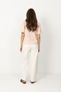 Penelope 2/4 Ruffle Tee Noos - Pale Dogwood
