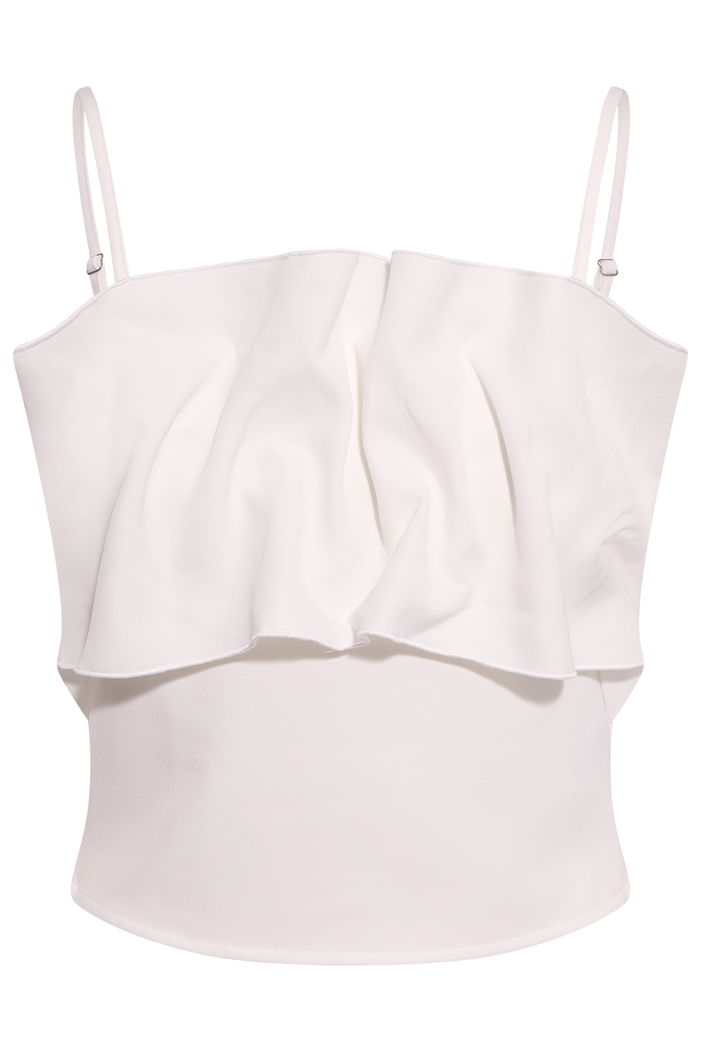 Vinelle Pleated Bandeau Top B - Snow White