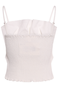 Vinelle Pleated Bandeau Top B - Snow White