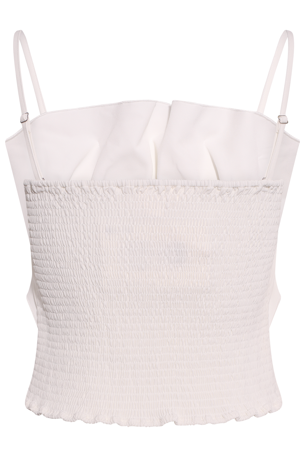 Vinelle Pleated Bandeau Top B - Snow White
