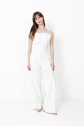 Vinelle Pleated Bandeau Top B - Snow White