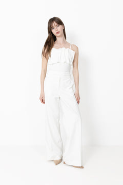 Vinelle Pleated Bandeau Top B - Snow White