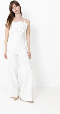 Vinelle Pleated Bandeau Top B - Snow White