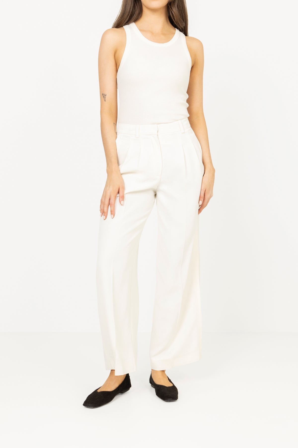Extra Wide Ellie Hw Pant - Egret