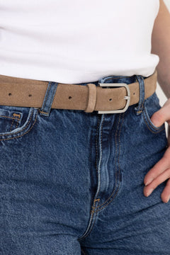Iona Suede Belt - Tan