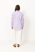 Hotel Amour Oversize Ls  Shirt B - Fresh Pink Blue + White