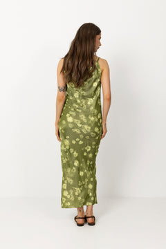 Giona Slim Ankle Strap Dress B - Lint Aop Flower