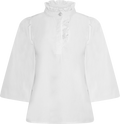 Ella Blouse - Sugar White Poplin