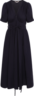 Maria Dress - Marine Poplin