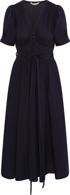 Maria Dress - Marine Poplin