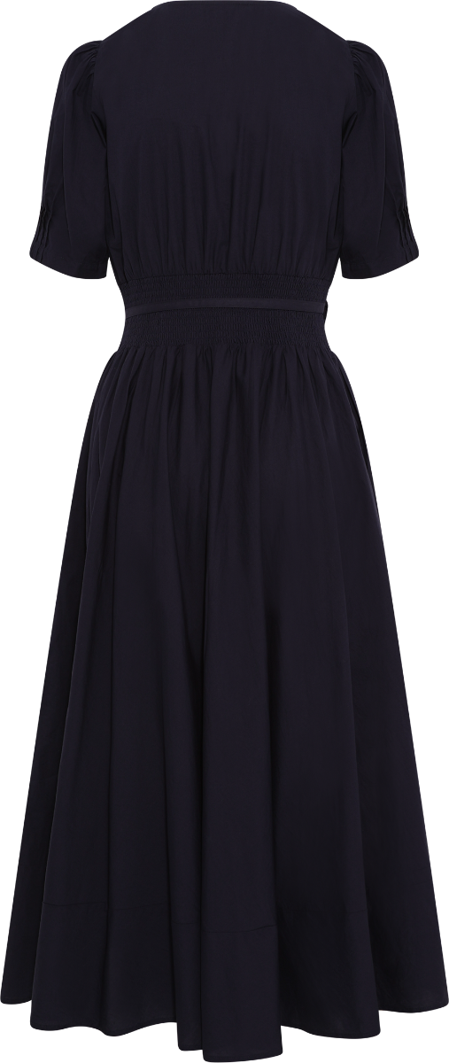 Maria Dress - Marine Poplin