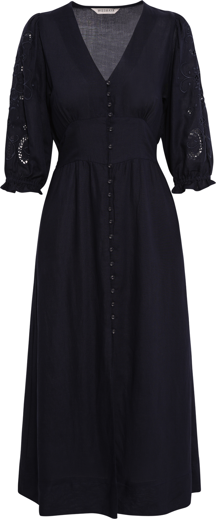 Andrea Dress - Sailing Blue Linen