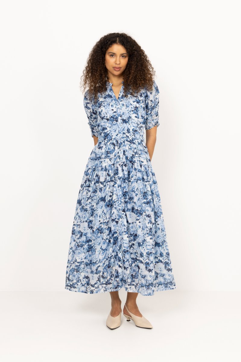 Fabienne Dress - Bleu De France