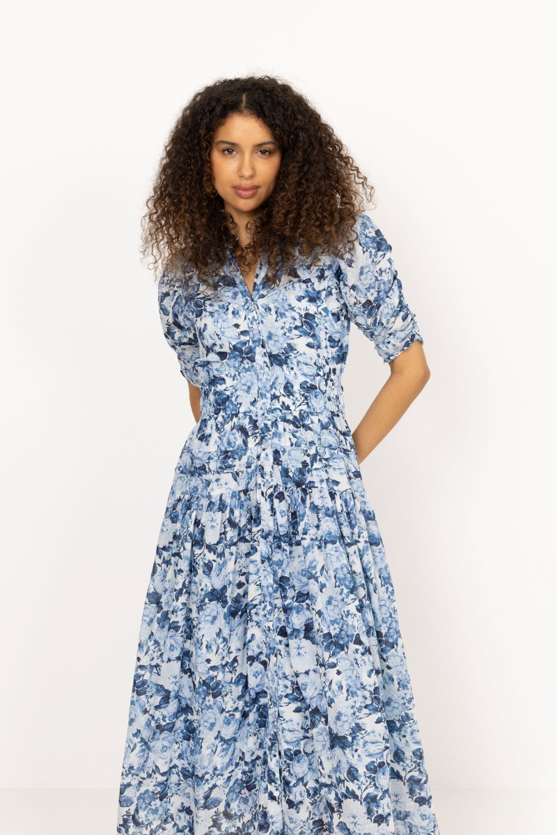 Fabienne Dress - Bleu De France
