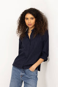 Amy Blouse - Marine Poplin