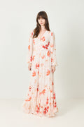 Noor Maxi Dress - Rose Bloom