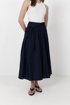 Astrid Skirt - Marine Poplin