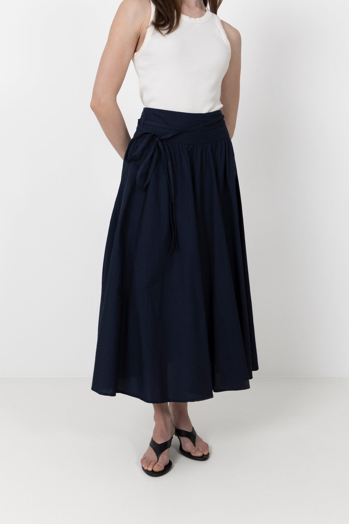 Astrid Skirt - Marine Poplin