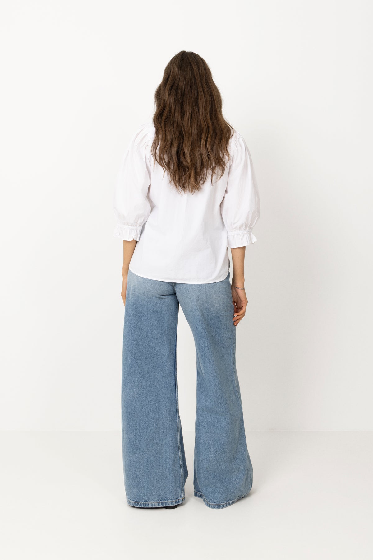 Amy Blouse - Sugar White Poplin