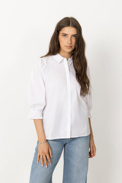 Amy Blouse - Sugar White Poplin