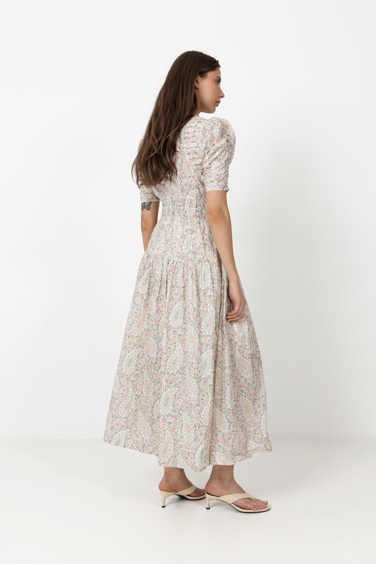 Fabienne Dress - Pink Garden