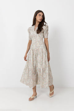 Fabienne Dress - Pink Garden