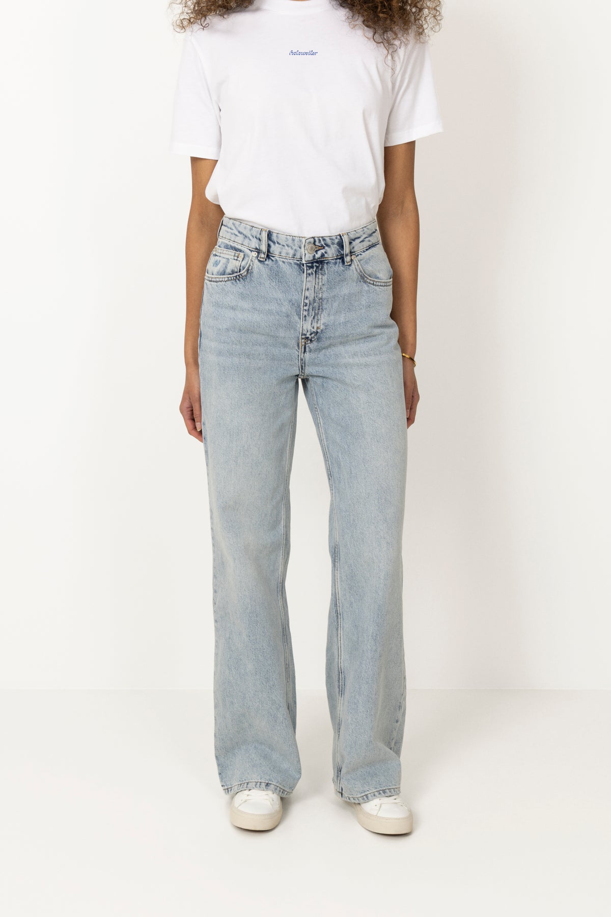 W Wide Jeans - Blue Washed