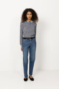 Florence Stripe Polo - Blue Mix