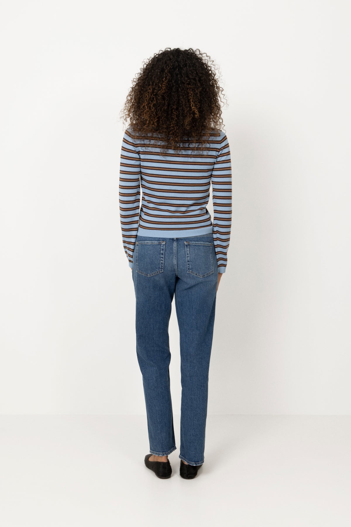 Florence Stripe Polo - Blue Mix