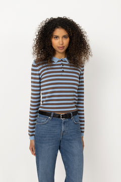 Florence Stripe Polo - Blue Mix