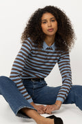 Florence Stripe Polo - Blue Mix