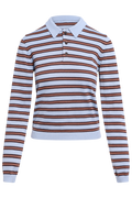 Florence Stripe Polo - Blue Mix